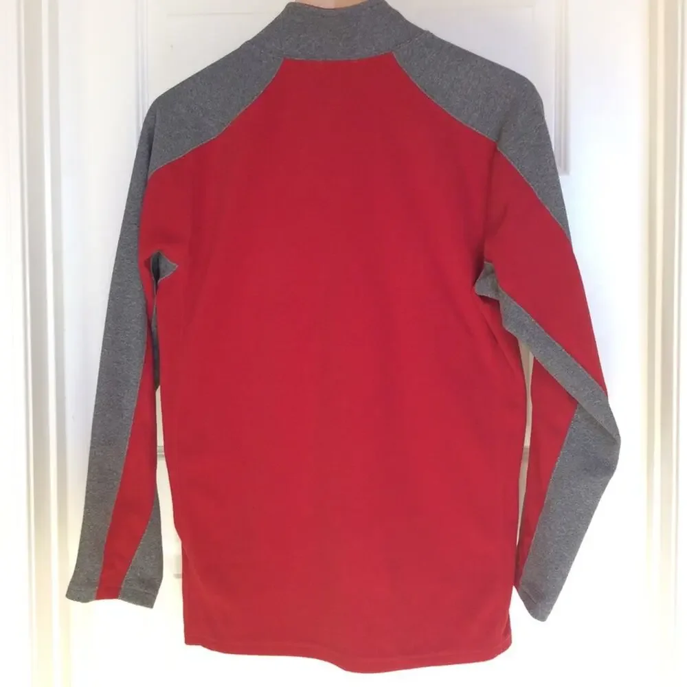 THE NORTH FACE | XL Boy’s Red Gray Fleece Pullover
